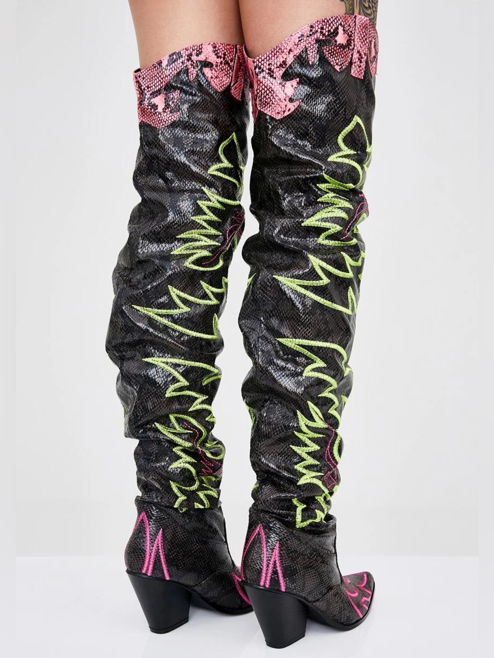 Dolls Kill ATOMIC LOVE BANDIT COWGIRL BOOTS - Picture 6 of 8
